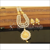 Designer Gold Plated Layer Temple Necklace Set M2497 - Necklace Set