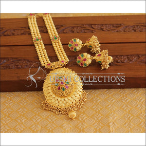 Designer Gold Plated Long Necklace Set M2023 - Necklace Set