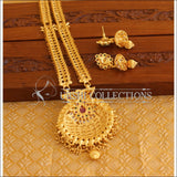 Designer Gold Plated Long Necklace Set M2024 - Necklace Set