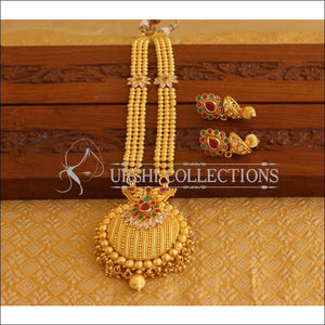 Designer Gold Plated Long Necklace Set M2024 - Necklace Set