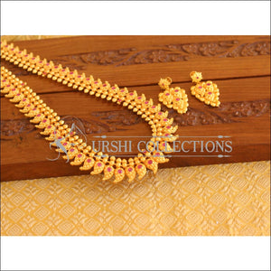 Designer Gold Plated Mango long Necklace Set M2296