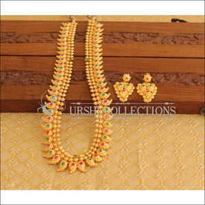 Designer Gold Plated Mango long Necklace Set M2297
