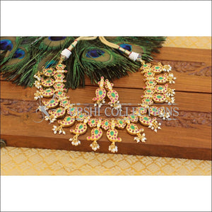 Designer Gold plated mango necklace M1195 - Necklace Set