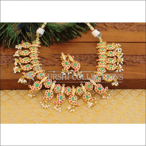Designer Gold plated mango necklace M1195 - Necklace Set