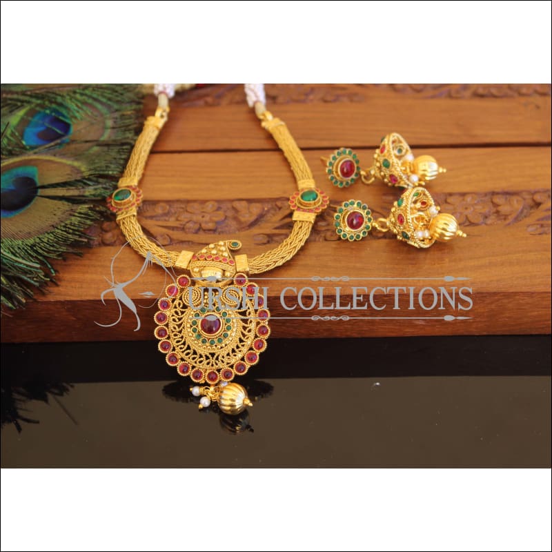 Designer Gold Plated Mango Necklace Set M2318