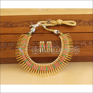 Designer Gold Plated Multi Color Necklace Set M1883 - Necklace Set