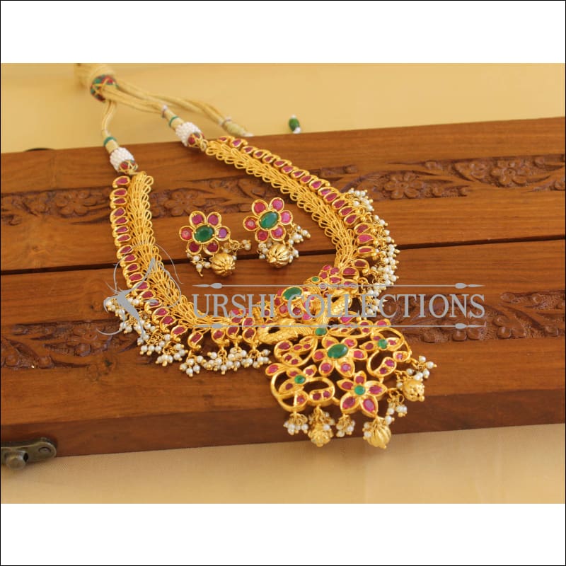 Designer Gold Plated Multi color Necklace Set M1887 - Necklace Set