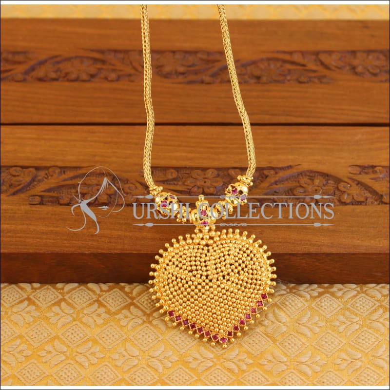 Designer gold plated necklace M1077 - Necklace Set