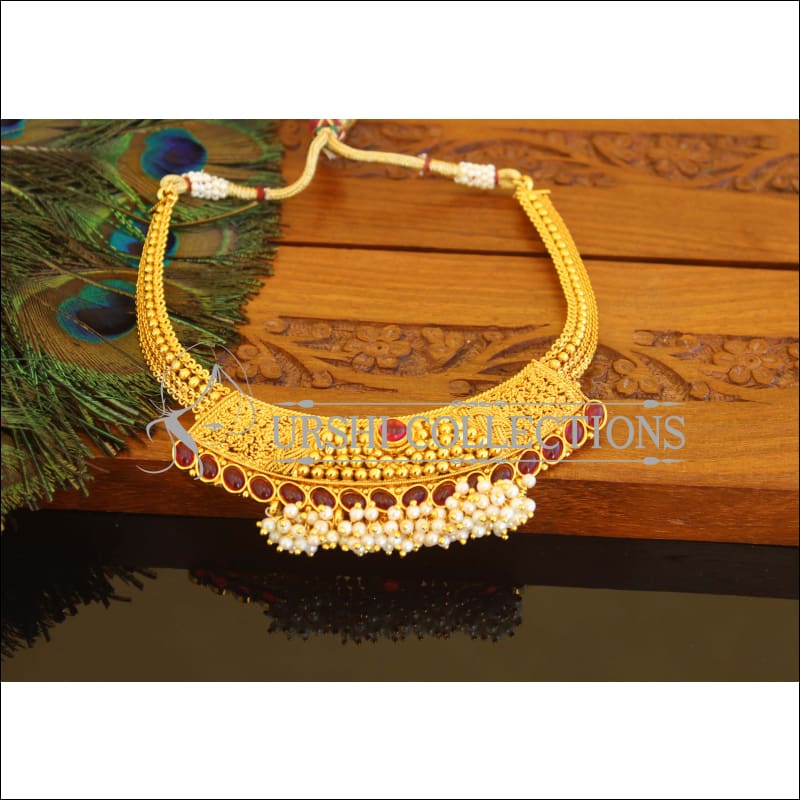 Designer Gold Plated Necklace M2320 - Set