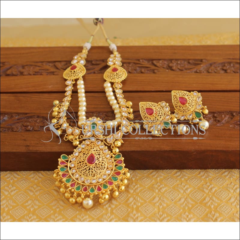 Designer Gold Plated Necklace Set M2021 - Necklace Set