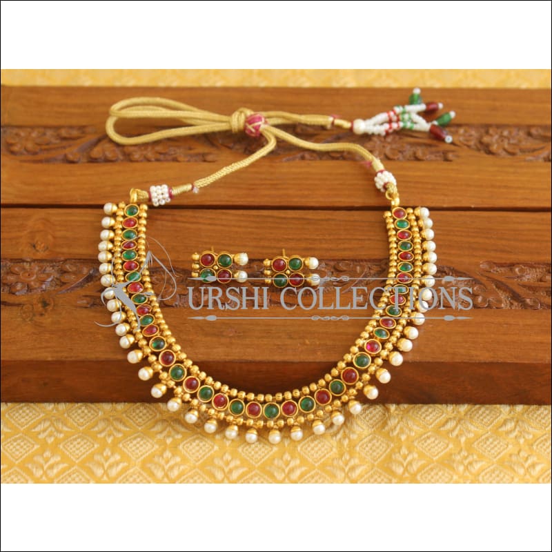 Designer Gold Plated Necklace Set M2063 - Necklace Set