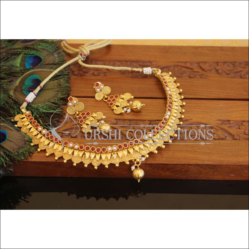 Designer Gold Plated Necklace Set M2326