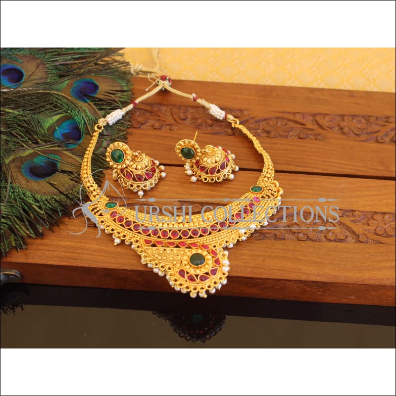 Designer Gold Plated Necklace Set M2330