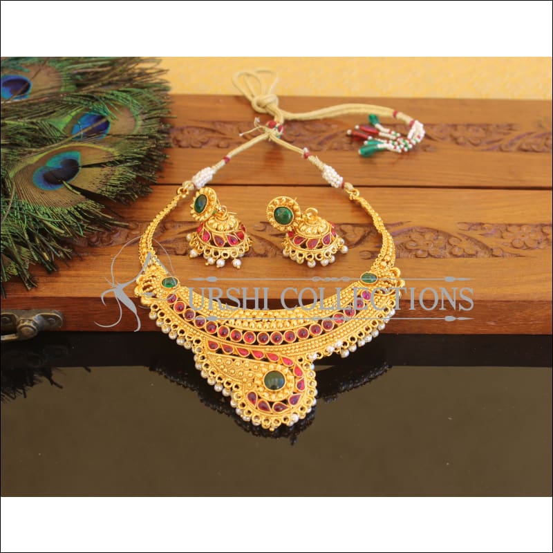 Designer Gold Plated Necklace Set M2330