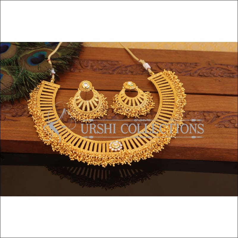 Designer Gold Plated Necklace Set M2342