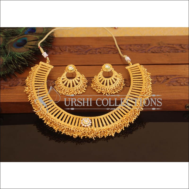 Designer Gold Plated Necklace Set M2342