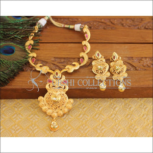 Designer Gold plated necklace set U-34 - Necklace Set