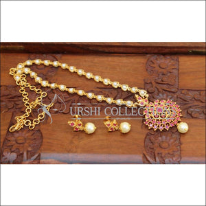 DESIGNER GOLD PLATED NECKLACE SET UC-NEW3001 - Necklace Set