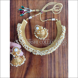 DESIGNER GOLD PLATED NECKLACE SET UTV870 - Necklace Set