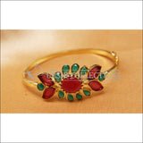 Designer Gold Plated Openable Kada UC-NEW1719 - Red & Gren - Bracelets