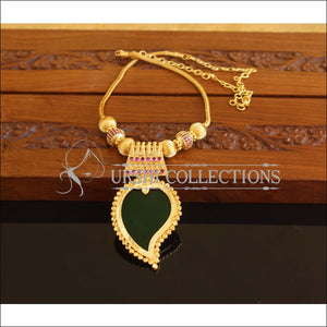 Designer Gold Plated Palakka Mango Necklace M2080 - Set