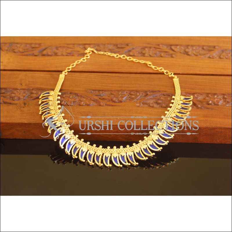Designer Gold Plated Palakka Mango Necklace M2102 - Set