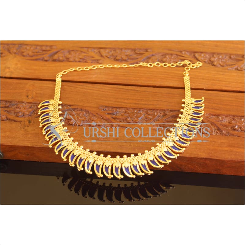 Designer Gold Plated Palakka Mango Necklace M2102 - Set