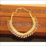 Designer Gold Plated Palakka Mango Necklace M2103 - Set