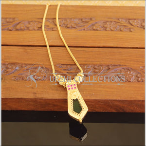 Designer Gold Plated Palakka Necklace M2077 - Set