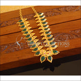 Designer Gold Plated Palakka Necklace M2091 - Set