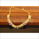 Designer Gold Plated Palakka Necklace M2093 - Set