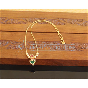 Designer Gold Plated Palakka Necklace M2121 - Set