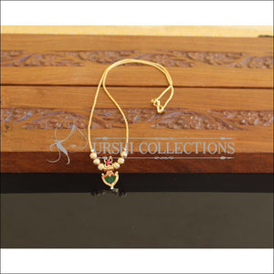 Designer Gold Plated Palakka Necklace M2121 - Set