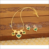 Designer gold plated palakka necklace set M906 - Necklace Set