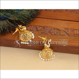 Designer Gold Plated Peacock Earrings M2882 - EARRINGS