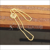 Designer Gold Plated Peacock Moppu Chain M2758 - Moppu chain