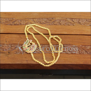 Designer Gold Plated Peacock Moppu Chain M2758 - Moppu chain