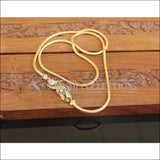 Designer Gold Plated Peacock Moppu Chain M2761 - Moppu chain