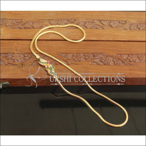 Designer Gold Plated Peacock Moppu Chain M2761 - Moppu chain