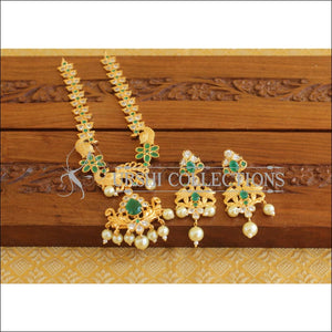 Designer Gold Plated Peacock Necklace Set M2018 - Necklace Set