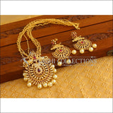 Designer Gold Plated Peacock Necklace Set M2022 - Necklace Set