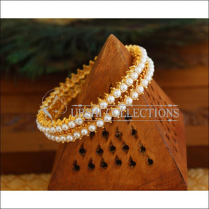 Designer Gold Plated pearl Bangle M1745 - 2.4 - Bangles