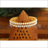 Designer Gold Plated pearl Bangle M1745 - 2.6 - Bangles