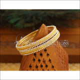 Designer Gold Plated Pearl Bangles M1752 - 2.4 - Bangles