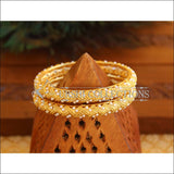 Designer Gold Plated Pearl Bangles M1755 - 2.6 - Bangles