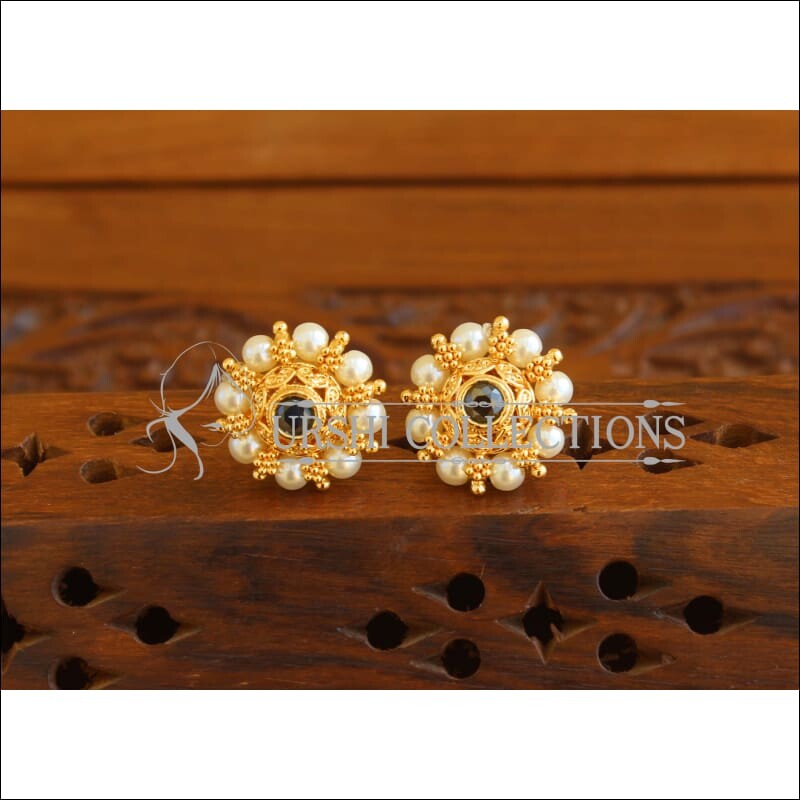 Designer Gold Plated Pearl Earrings M1998 - Earrings
