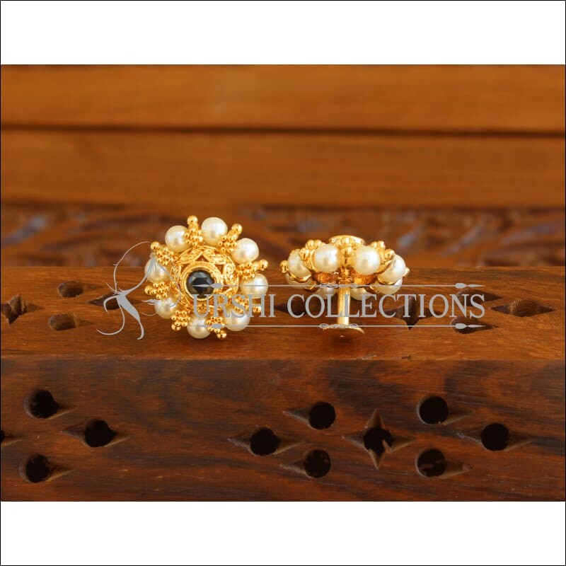 Designer Gold Plated Pearl Earrings M1998 - Earrings