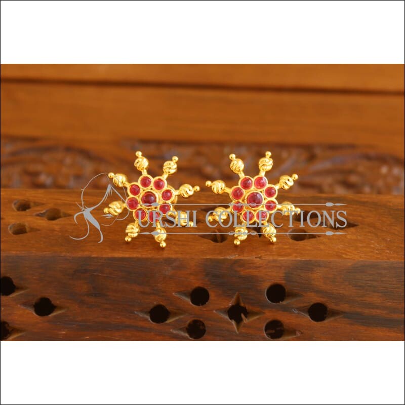 Designer Gold Plated Pearl Earrings M2001 - Earrings