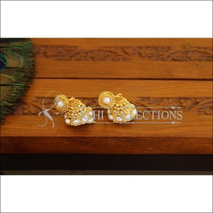 Designer Gold Plated Pearl Earrings M2837 - EARRINGS