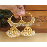 Designer Gold Plated Pearl Earrings M2867 - Earrings